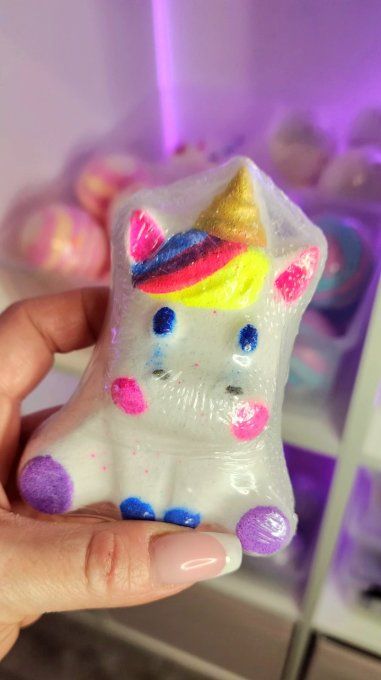 Bombe de bain XL Licorne Baby VEGAN