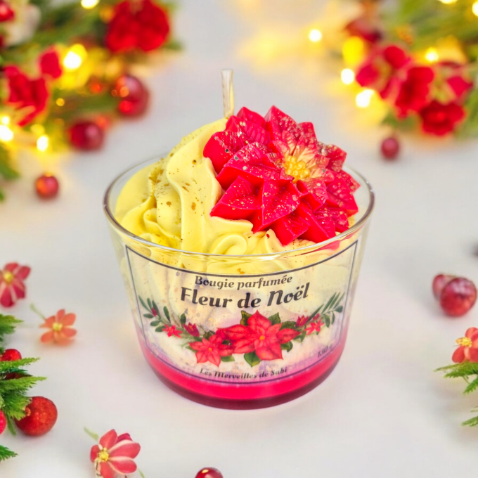 Bougie parfumée Senteur FLEUR DE NOËL