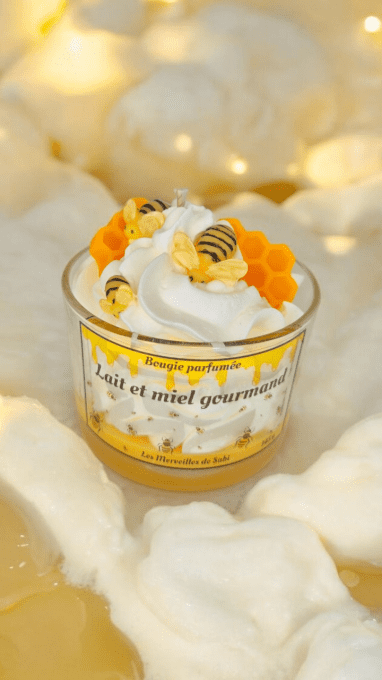 Bougie parfumée LAIT ET MIEL GOURMAND