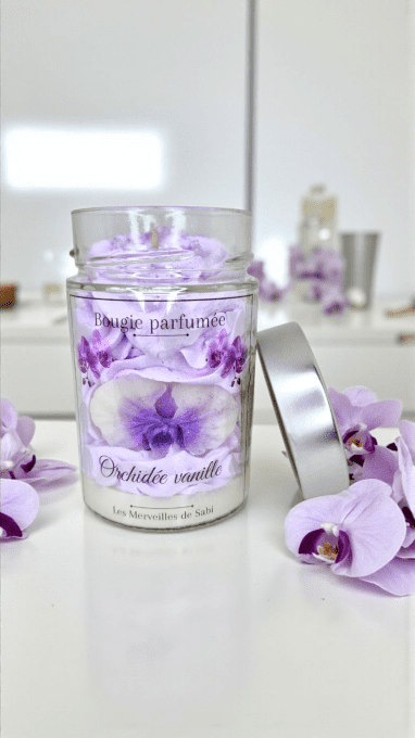 Bougie parfumée senteur ORCHIDÉE VANILLE