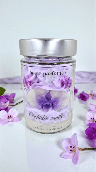 Bougie parfumée senteur ORCHIDÉE VANILLE