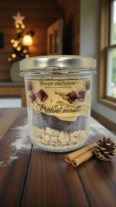 Bougie parfumée Bueno senteur PRALINÉ NOISETTE