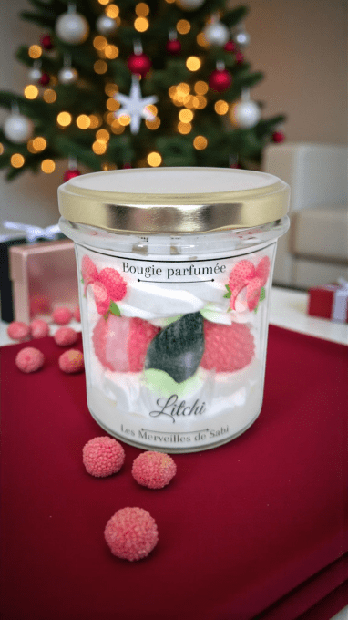 Bougie parfumée  senteur LITCHI