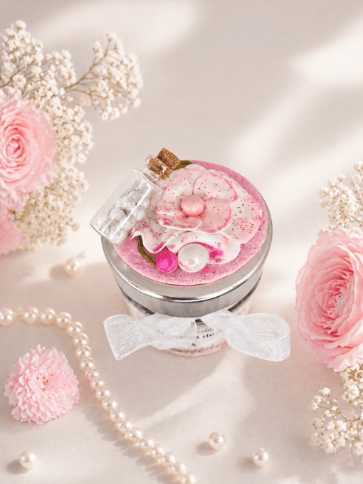 Bougie Gourmande senteur PERLE DE SOIE 
