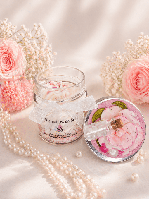 Bougie Gourmande senteur PERLE DE SOIE 