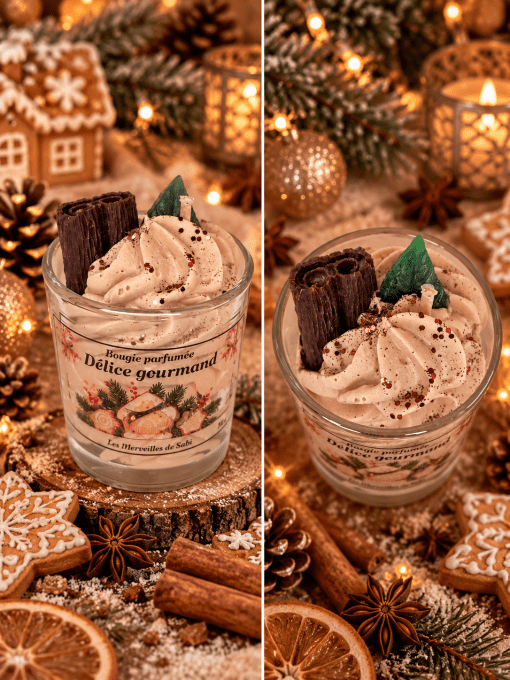 Mini bougie parfumée senteur DÉLICE GOURMAND